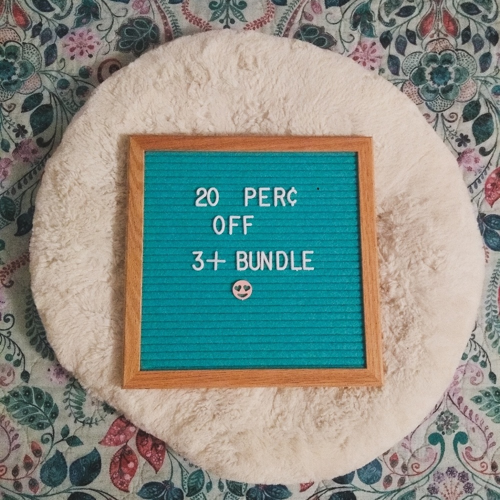20% off a bundle of 3+ items!